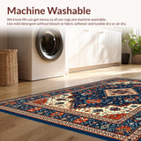 Rustic Blue Orange Medallion Style(Blue)