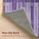 Ultra Soft Area Rug, Non Slip, Stain Resistant, Washable Area Rugs for Living Room, Bedroom, Luxurious Cozy Shag Appeal(Purple)