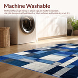 Stylish Abstract Blue Tiled(Blue)
