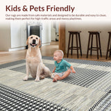 Contemporary Black Checkerboard Elegance(Black)