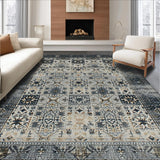 Ultra Soft Area Rug, Non Slip, Stain Resistant, Washable Area Rugs for Living Room, Bedroom, Luxurious Cosmic Textured Visuals(Gray)