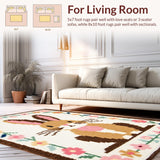 Charming Pastel Easter Bunny Illustration(Beige)