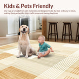 Modern Beige Runner Contemporary Design for Stylish Living Spaces(Beige)