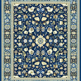 Ultra Soft Area Rug, Non Slip, Stain Resistant, Washable Area Rugs for Living Room, Bedroom, Exquisite Blue/Beige Area(Blue)
