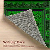 Contemporary Black and Green Ogee(Green)