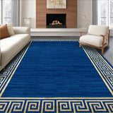 Ultra Soft Area Rug, Non Slip, Stain Resistant, Washable Area Rugs for Living Room, Bedroom, Luxurious Dark Blue Aesthetic(Blue)
