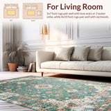 Rustic Distressed Nature Inspired Motif(Green)