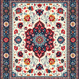Ultra Soft Area Rug, Non Slip, Stain Resistant, Washable Area Rugs for Living Room, Bedroom, Pastel Eclectic Living Room Washable Area Rug(Red)