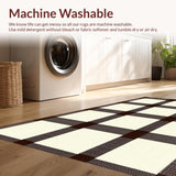 Ultra Soft Area Rug, Non Slip, Stain Resistant, Washable Area Rugs for Living Room, Bedroom, Cozy Neutral Shaggy Appeal(Beige)