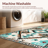 Contemporary Turquoise Tribal Elements(Beige)