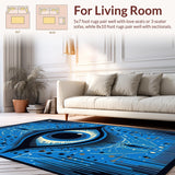 Chic Colorful Tiled Artwork(Blue)