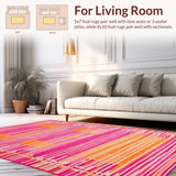 Striking Colorful Swirl Composition(Pink)