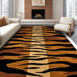 Ultra Soft Area Rug, Non Slip, Stain Resistant, Washable Area Rugs for Living Room, Bedroom, Chic Animal Print Elegance(Brown)