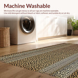 Ultra Soft Area Rug, Non Slip, Stain Resistant, Washable Area Rugs for Living Room, Bedroom, Rustic Earthy Cheetah Aesthetic(Brown)