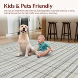 Chic Subtle Tartan Print Style(Beige)