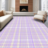 Ultra Soft Area Rug, Non Slip, Stain Resistant, Washable Area Rugs for Living Room, Bedroom, Sophisticated Transitional Textured Appeal(Purple)