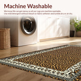 Ultra Soft Area Rug, Non Slip, Stain Resistant, Washable Area Rugs for Living Room, Bedroom, Modern Cartoonish Wildlife Flair(Brown)
