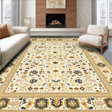 Ultra Soft Area Rug, Non Slip, Stain Resistant, Washable Area Rugs for Living Room, Bedroom, Woven Neutral Beige(Beige)
