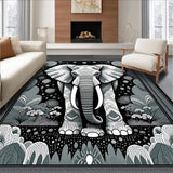 Luxurious Grey Elephant Silhouette(Black)
