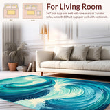 Coastal Inspired Ocean Wave Design(Blue)