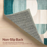 Artistic Beige & Teal Color Symphony Modern Design(Beige)