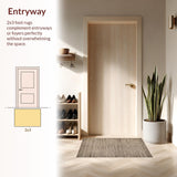 Elegant Tiled Motif with Tassels(Beige)