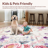 Charming Pink Garden Motif(Ivory)