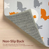 Ultra Soft Area Rug, Non Slip, Stain Resistant, Washable Area Rugs for Living Room, Bedroom, Delightful Cozy Farmhouse Vibe(Gray)