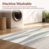 Ultra Soft Area Rug, Non Slip, Stain Resistant, Washable Area Rugs for Living Room, Bedroom, Boho Chic Area Unique Home Decor(Beige)