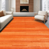 Ultra Soft Area Rug, Non Slip, Stain Resistant, Washable Area Rugs for Living Room, Bedroom, Chic Terracotta Textured Runner(Orange)