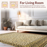 Dynamic Wild Animal Fabric Be Strong Beige Leopard Print Area(Beige)