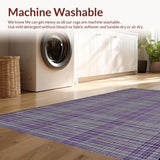 Ultra Soft Area Rug, Non Slip, Stain Resistant, Washable Area Rugs for Living Room, Bedroom, Soft Ogee Design Elegance(Purple)