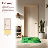 Chic Distressed Modern Color Wash(Green)