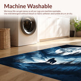 Dreamy Night Sky Wolf Illustration(Blue)