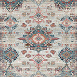 Ultra Soft Area Rug, Non Slip, Stain Resistant, Washable Area Rugs for Living Room, Bedroom, Whimsical Abstract Patterned Charm(Gray)