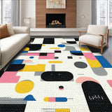 Ultra Soft Area Rug, Non Slip, Stain Resistant, Washable Area Rugs for Living Room, Bedroom, Trendy Neutral Quote Decor(Gray)