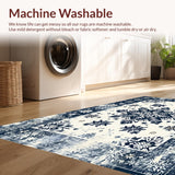 Elegant Snowflake Medallion Motif(Blue)