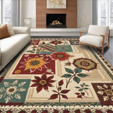 Ultra Soft Area Rug, Non Slip, Stain Resistant, Washable Area Rugs for Living Room, Bedroom, Rustic Trout Entryway Braided Jute Rug(Beige)