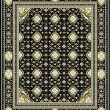 Elegant Black Ivory Medallion Design(Black)