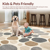 Neutral Abstract Animal Inspired Design with Beige and Grey Palette(Beige)