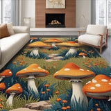 Ultra Soft Area Rug, Non Slip, Stain Resistant, Washable Area Rugs for Living Room, Bedroom, Witchy Aesthetic Beige Entryway Runner Mat(Orange)