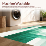 Ultra Soft Area Rug, Non Slip, Stain Resistant, Washable Area Rugs for Living Room, Bedroom, Serene Nature-Inspired Soft Tones(Green)