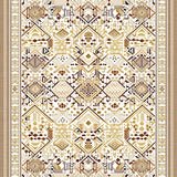 Ultra Soft Area Rug, Non Slip, Stain Resistant, Washable Area Rugs for Living Room, Bedroom, Abstract Animal Inspired Geometric(Beige)