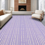 Ultra Soft Area Rug, Non Slip, Stain Resistant, Washable Area Rugs for Living Room, Bedroom, Modern Elegant Symmetrical Design(Purple)