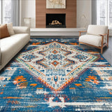 Warm Earthy Floral Impression(Blue)