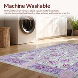 Ultra Soft Area Rug, Non Slip, Stain Resistant, Washable Area Rugs for Living Room, Bedroom, Rustic Textured Transitional Style(Gray)