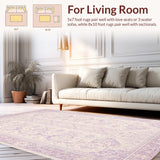 Ultra Soft Area Rug, Non Slip, Stain Resistant, Washable Area Rugs for Living Room, Bedroom, Coquette Bow Area Rug Pastel Lavender Aesthetic Carpet(Purple)