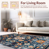 Stylish Non Slip Ogee Texture(Blue)
