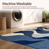 Contemporary Curvilinear Motif(Blue)