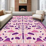 Ultra Soft Area Rug, Non Slip, Stain Resistant, Washable Area Rugs for Living Room, Bedroom, Artistic Dreamy Color Splash(Pink)